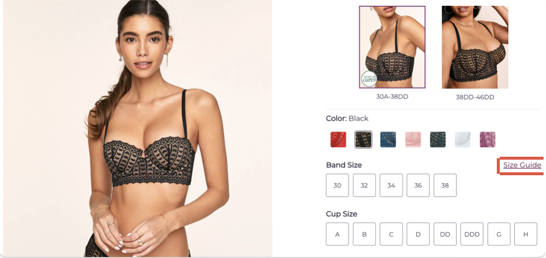 Adore me store bras sizes